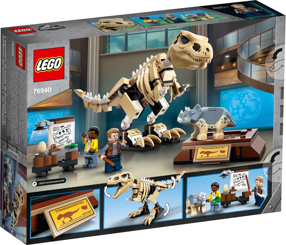 LEGO JURASSIC WORLD 76940 T. REX-SKELETT IN DER FOSSILIENAUSSTELLUNG