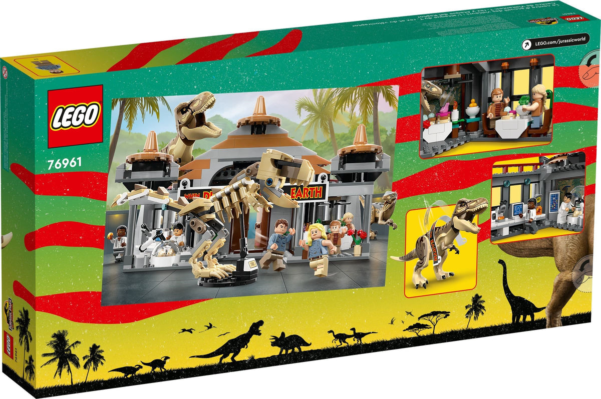 LEGO JURASSIC PARK 76961 ANGRIFF DES T. REX UND DES RAPTORS AUFS BESUCHERZENTRUM
