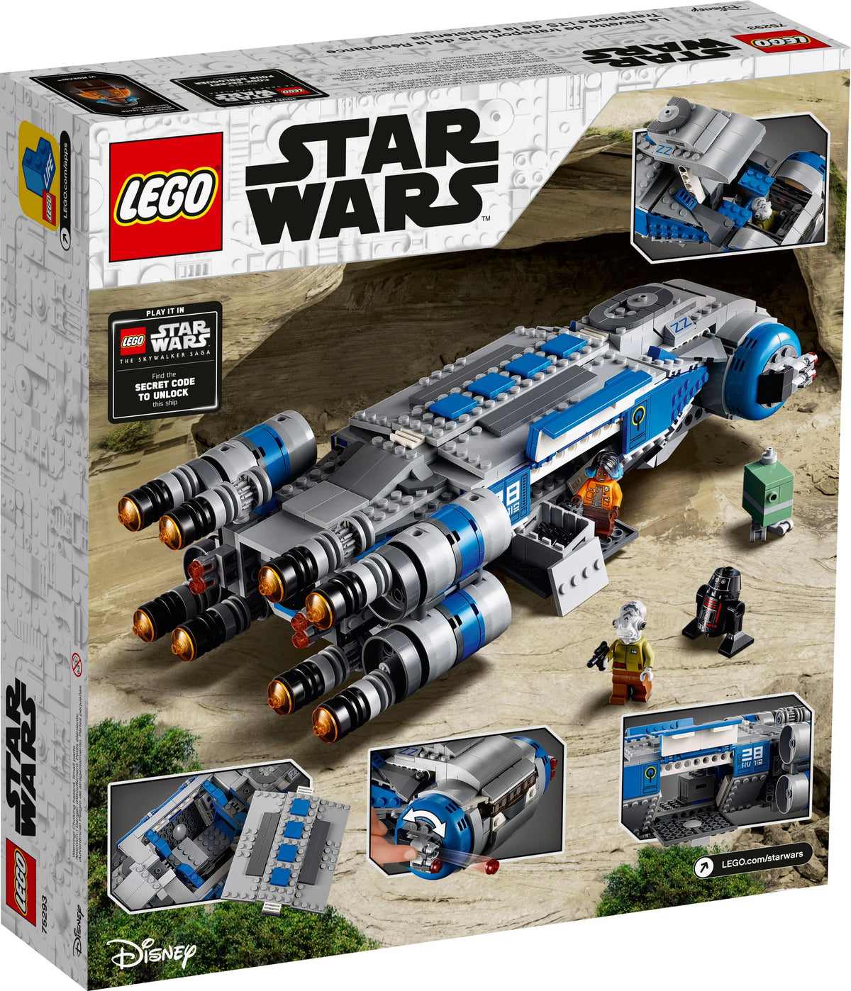 LEGO Star Wars 75293 I-TS Transportschiff der Rebellen